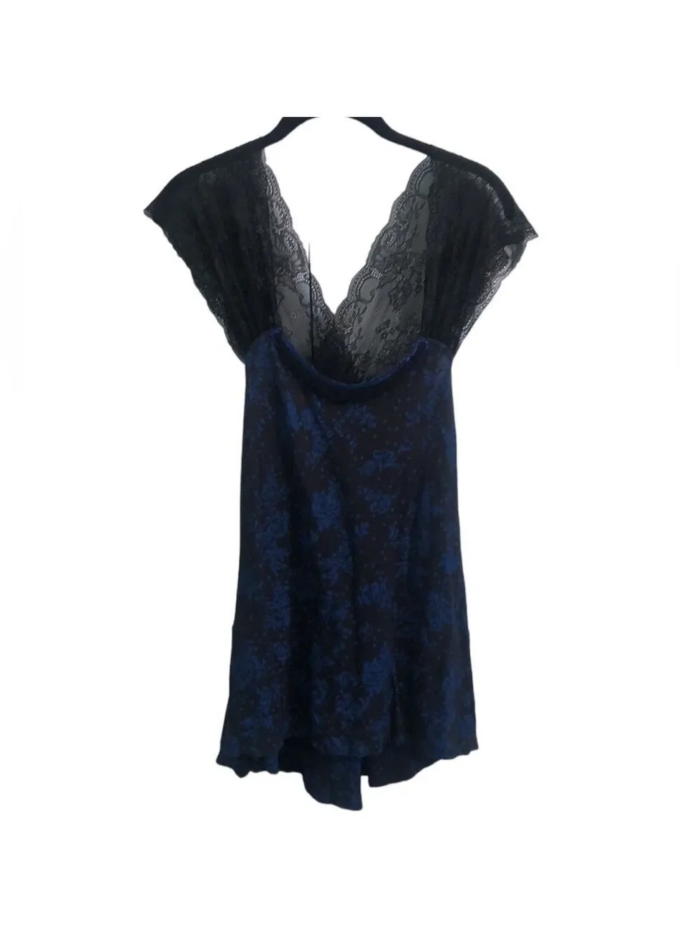 Free People Lace Cross Back Floral Beaded Tank Top Size Medium